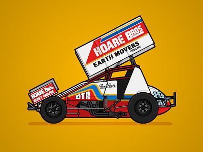 410 Sprintcar Retro Livery - Ian Lewis