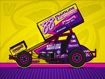 sprint car design template