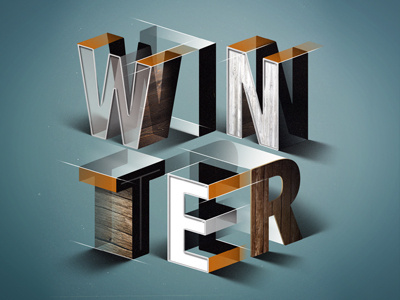 WINTER graphic type typo typography winter