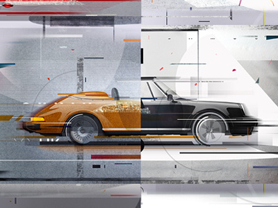 porsche illustration 02