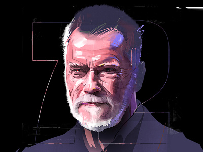 Arnold Schwarzenegger arnold design draw drawing graphic illustration portrait schwarzenegger wacom