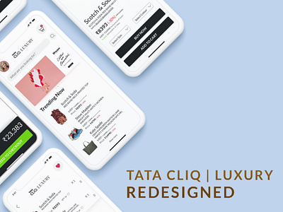 Tata Cliq | Luxury Redesigned, UI/UX