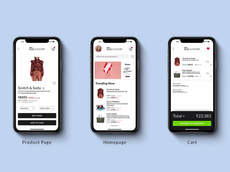 Tata Cliq Luxury ReDesign 02 by Ramasarat PS on Dribbble