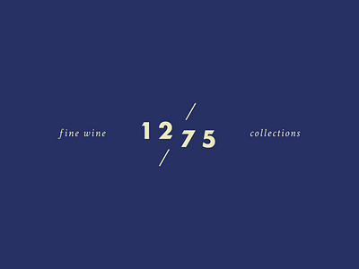 1275 fine wine collections logo blue branding colour palette fine wine investment logo sorbet typography wine yellow