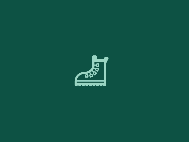 Animated Icon: Boot adventure animated icon animation boot green icon iconography ui user interface