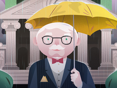 Centenspel Taxes Character character design monopoly man taxes umbrella