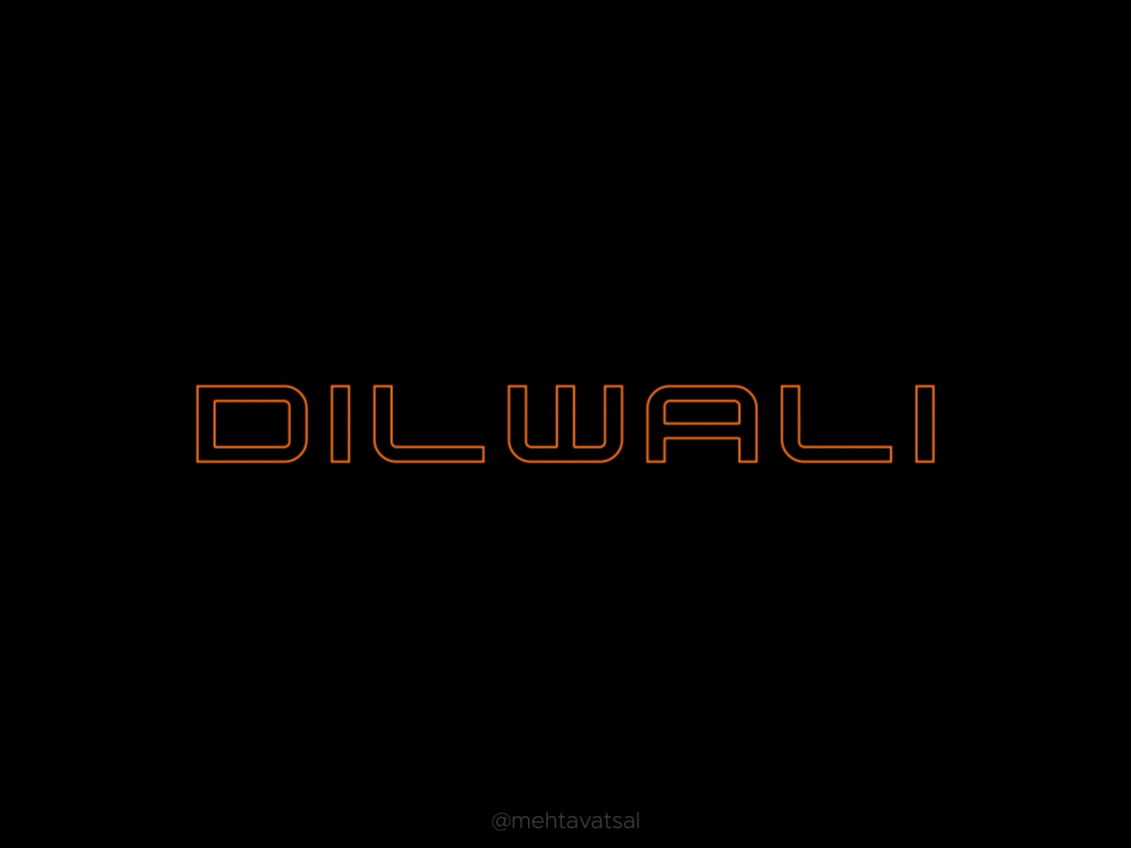 Dil🧡Wali - Diwali 🪔 animation deepavali deepawali diwali festival festival poster india indian lottie typeface typo typography