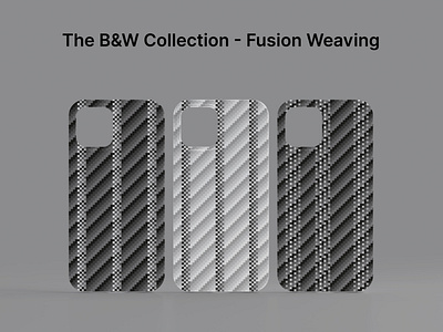 PITAKA - The B&W Collection | Fusion Weaving black and white bw pattern phone case phone cover pitaka playoff seamless pattern
