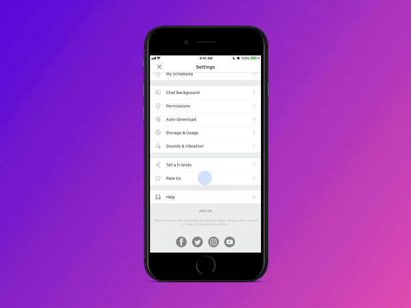 Rate Us micro interaction review feedback motion animation ux ui lottie rate us