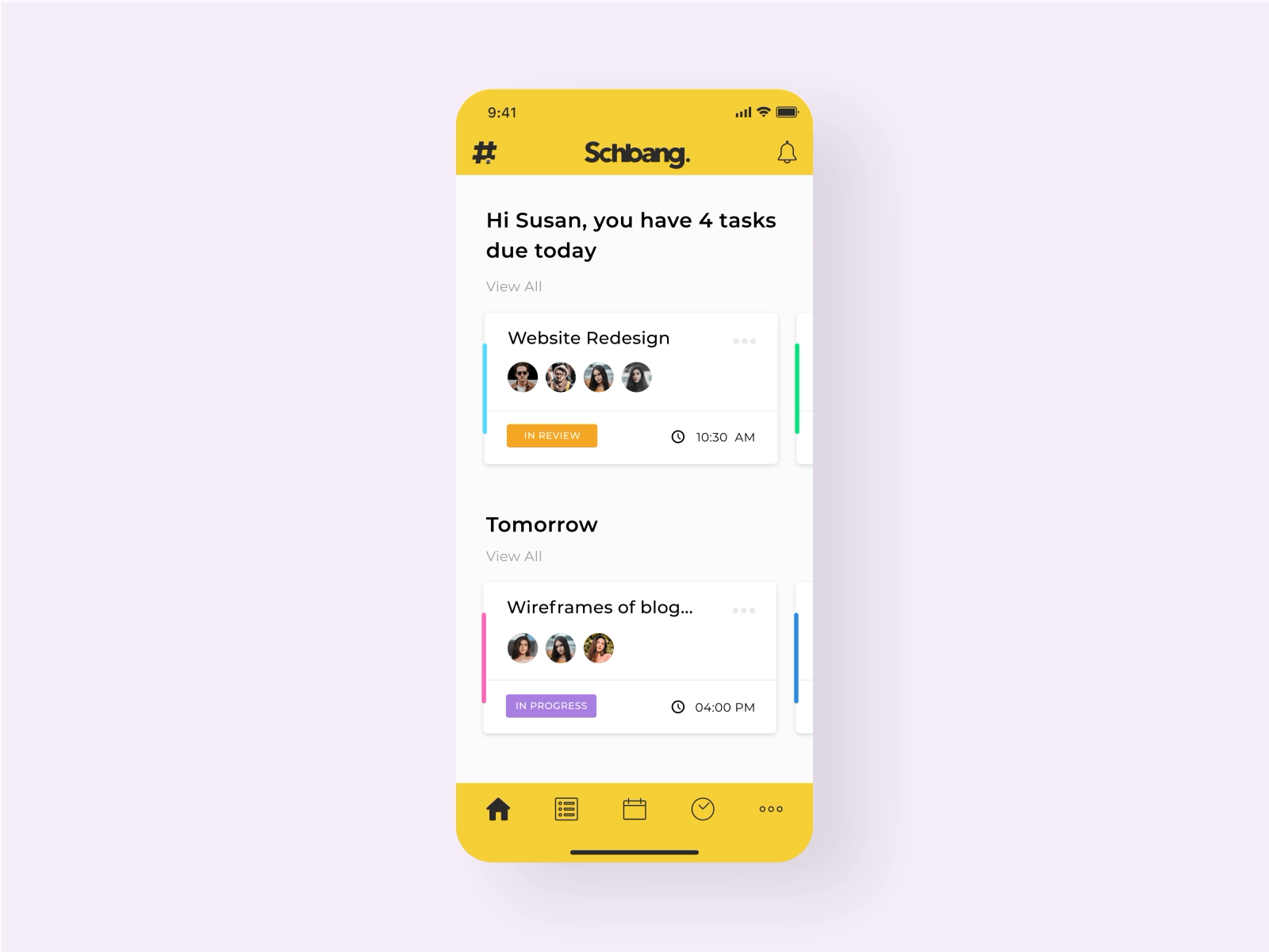 Schbang Team App | Concept animation attendance calendar icon animation meeting micro interaction motion profile task ui ux