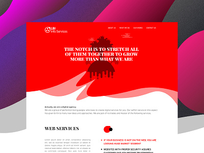 LBI Website Mock-up 2 colorful digital art graphic design illustrator minimalist typography ui uiux design ux