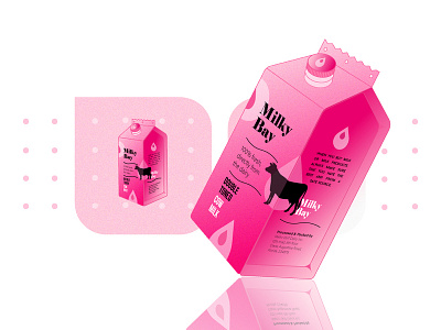 Milky Bay - Alternate Presentation branding digital art illustration illustrator package design package mockup promotional ui uiux design