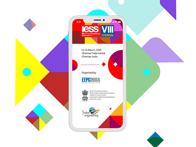 IESS 2020 - App Promo branding exhibition graphic design illustration mobile mobile app promotional tradeshow ui uiux design