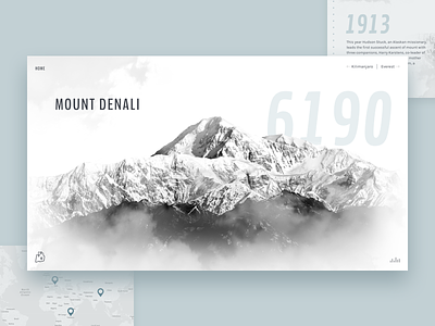 The Five Summits | Mountain Cover animation interactive mountains ui ux web website