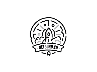 Launching rocket - sticker - netguru.co