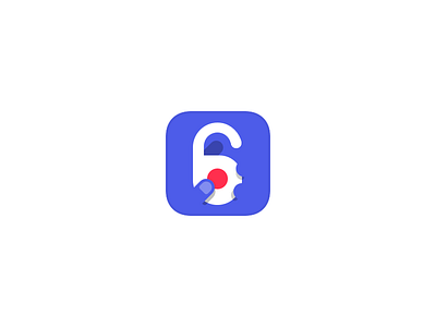 Sesame mobile app icon concept app attachment blue clean comic flat icon ios iot light mobile simple