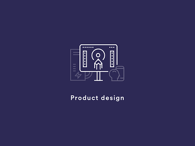 Set of digital services icons design icons linear mono product services