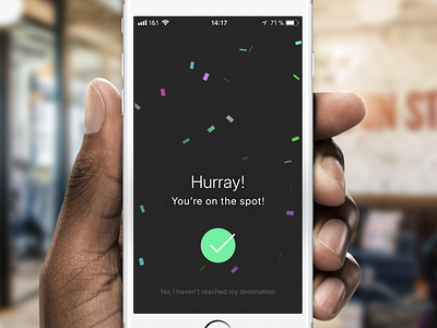 AR app - success screen ar augmented reality guide ios iphone iphone app success ui user interface