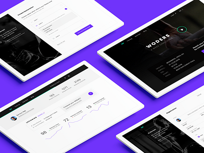 Woders - online competition platform crossfit design fitness functional isometric mock up platform ui ux