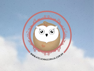 Logo Ateliê Mãe Coruja atelie atelier doting mother edu logo logos mama owl marca mom. owl rodrigues studio