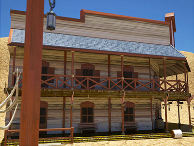 Saloon 3D 12pm 3d 3ds max saloon scene western