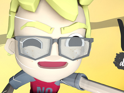 Character Nik - "Vida de Estudante" 2d 3d animation character concept nik