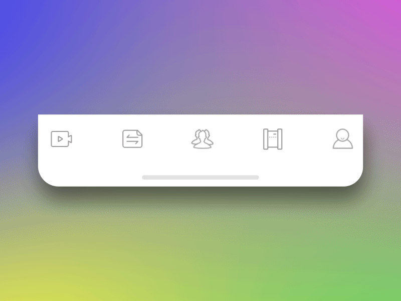 Tab Bar icon animation app icon ui