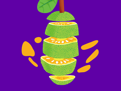 jackfruit adobe character characterdesign design dribbble dribbbleshot graphicdesign illustration minimal minimaldesign vector