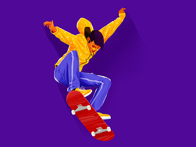 skating character characterdesign design designinpiration dribbble graphicdesign illustration minimal minimaldesign vector