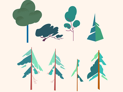 Foliage and Greenery - Cabin Illustration