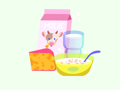 National Dairy Month Illustration