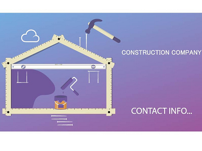 CONSTRUCTION COMPANY VISIT brush dye hammer house leveling device repair ruler