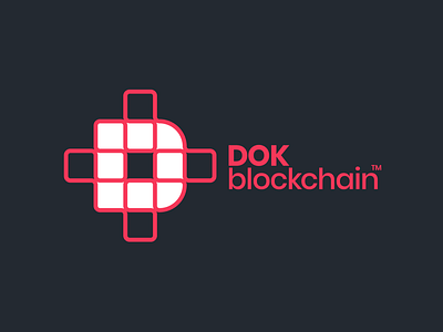 DOK Blockchain logo analitycs bitcoin block block chain blockchain branding crypto data graph inspiration log logodesign news