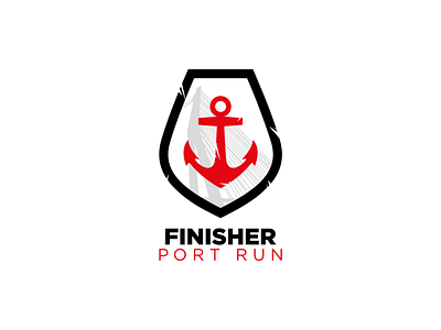 Port Run Logo Medal bold branding finalist logo logo designer logodesign logos mark medal medalist mockup run running sport sportif thicklines