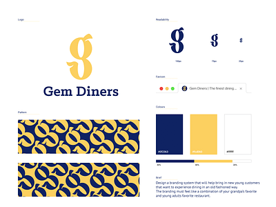 Gem Diners Branding branding branding and identity branding design calligraphy concept diner food guidelines logo logo design logotype mockup restaurant restaurant logo typography