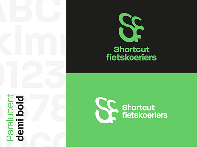 Shortcut BikeMessengers branding clean design green grid logo logodesign logotype mark rebranding redesign typography