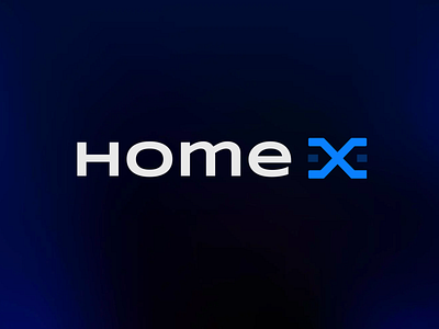 Home X logo branding home logo