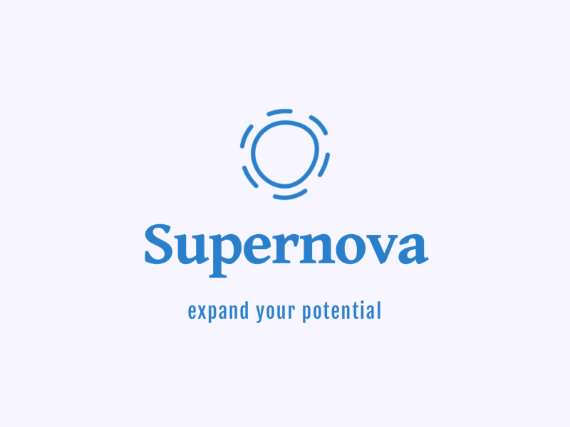 Supernova wellness logo animation branding logo principle therapy wellness