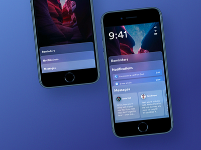 iOS Lockscreen Redesign