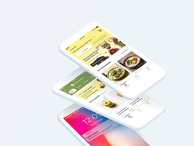 Frichti • App clean color design minimalism minimalist ui ux