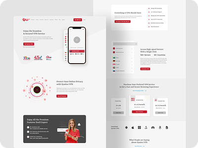 Mobile App Website Landing Page Design landingpage mobile app website sam50 ui uiux vpn app web design webs