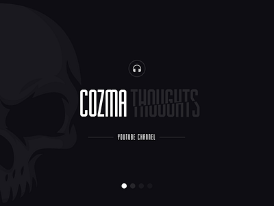 Cozma Thoughts Youtube Channel Cover clean cover dark music musician thoughts vibes youtube youtube channel