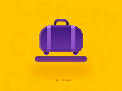 Check Baggage design icon logo sketch ui