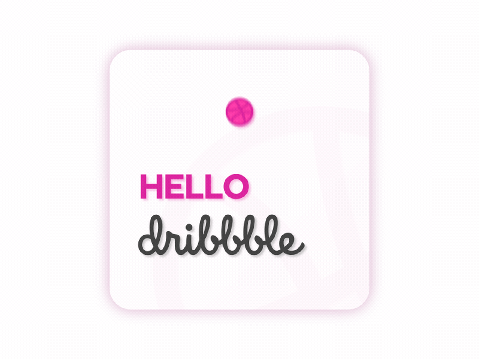 Hello Dribbble! animated gif animation ball firstshot gradient graph editor hello dribble hellodribbble hellodribble keyframe motion motion design