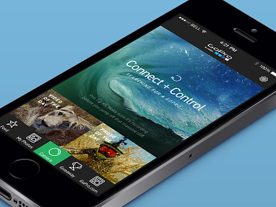 GoPro iOS Concept app design concept gopro ios mobile mockup redesign ui user interface