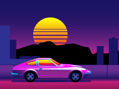 Summer Sumwhere 80s datsun sunset