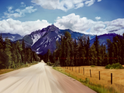 Mountain Air illustration landscape mountain