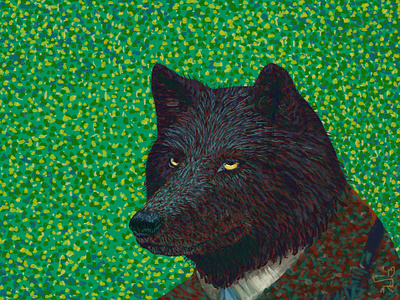 Wolf in Van Gogh's Clothing classic art van gogh wolf