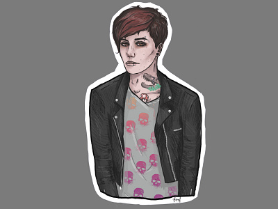 punk edit art fanart illustration photoshop punk sticker tattoo