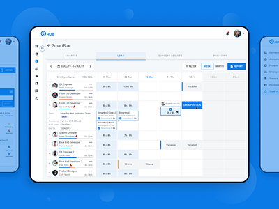 GeekHub - Company Management System blue dashboad design figma landing management saas sketch system ui ux web